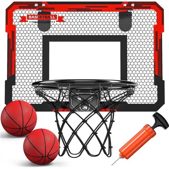 Indoor Basketball Hoop for Kids, Door Room Basketball Hoop,Mini Basketball Hoop - Picture 1 of 7